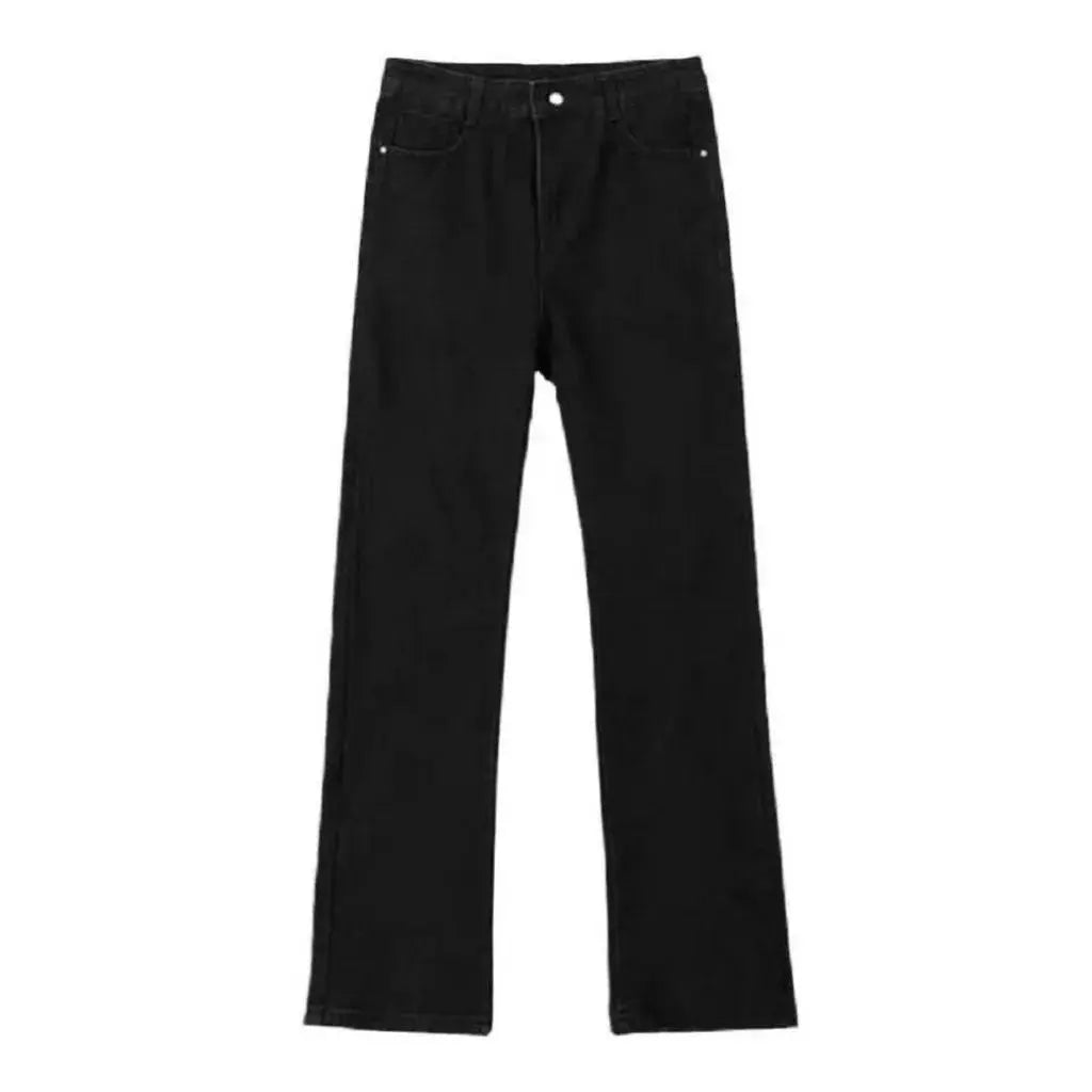 Streetwear Splashed Ink Patchwork Baggy Jeans Men Women Clothing Tie Dye Trendy Pants American Straight Slim Micro-flard Pants NorthSide