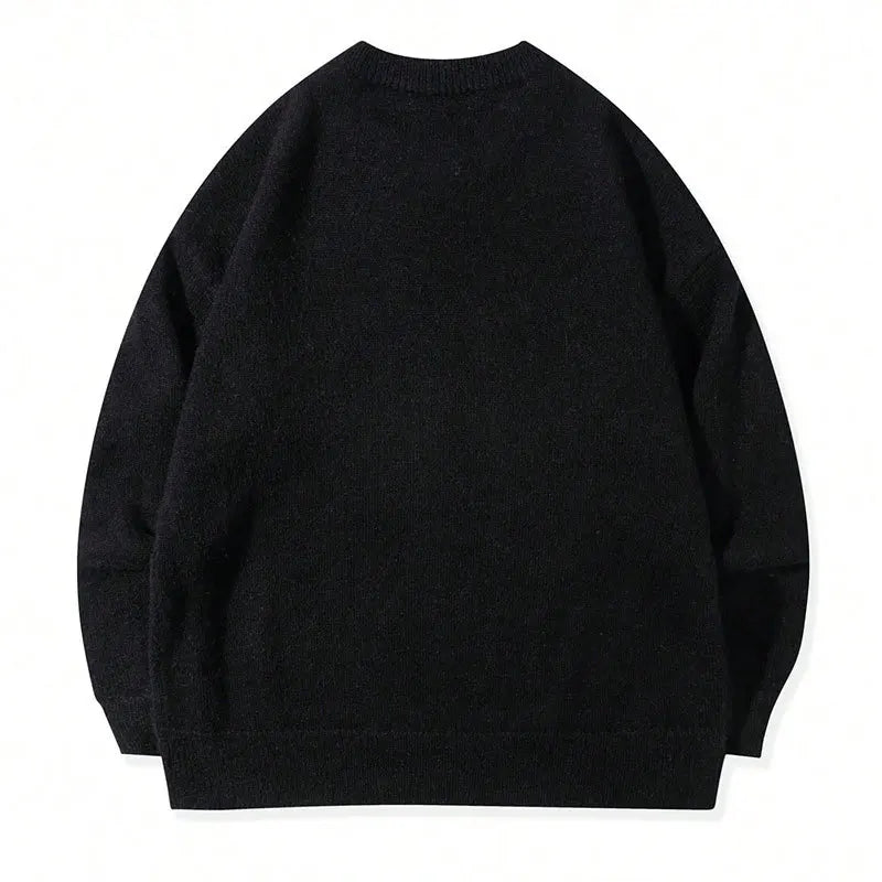 Loose Long Sleeve Sweater Street Style Versatile Overhead Knitted Shirt Andre New Arrival Unisex Comfortable Knitwear for Autumn