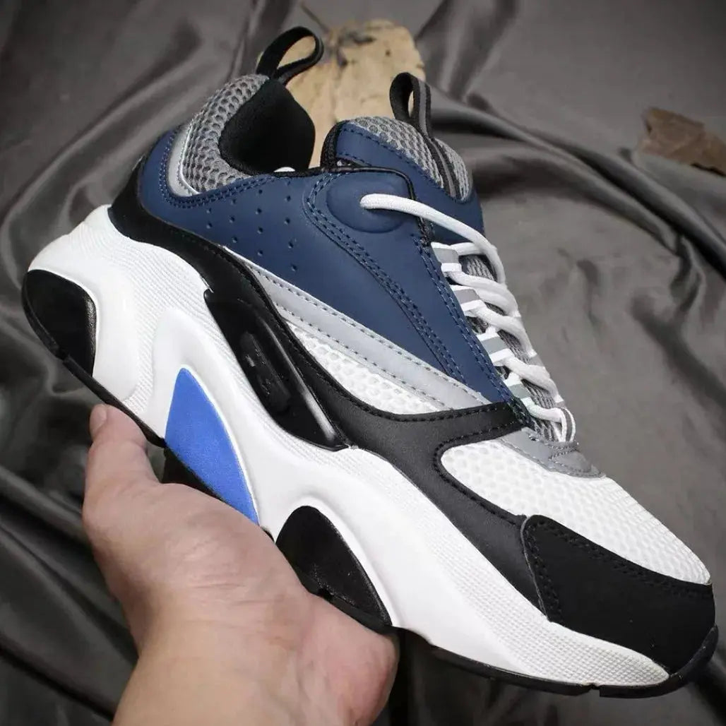 Trendy Sporty Casual Shoes B22 Retro Unisex Breathable Dad Sneakers Fashionable Mesh Upper Rubber Sole All-Season Footwear - NorthSide