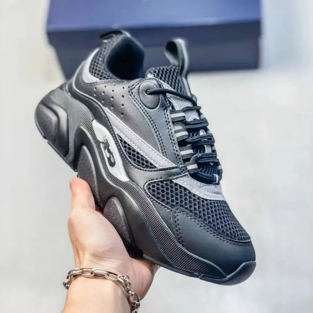Trendy Sporty Casual Shoes B22 Retro Unisex Breathable Dad Sneakers Fashionable Mesh Upper Rubber Sole All-Season Footwear - NorthSide