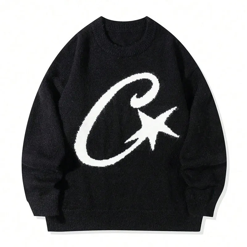 Loose Long Sleeve Sweater Street Style Versatile Overhead Knitted Shirt Andre New Arrival Unisex Comfortable Knitwear for Autumn