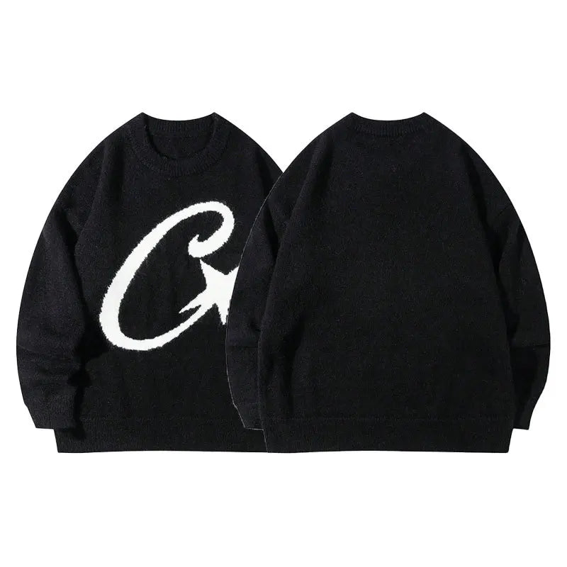 Loose Long Sleeve Sweater Street Style Versatile Overhead Knitted Shirt Andre New Arrival Unisex Comfortable Knitwear for Autumn